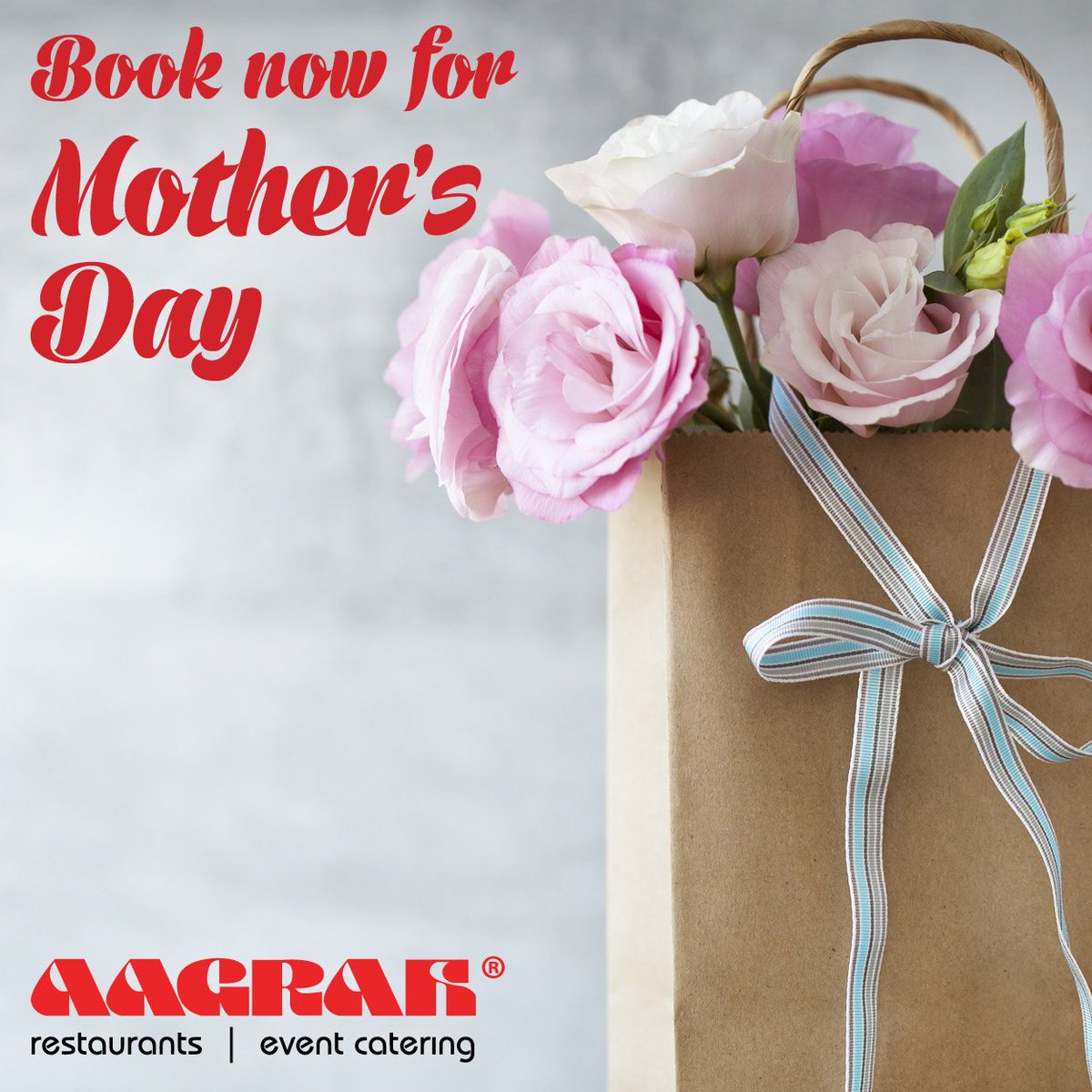 Treat your mum to a nice meal and a complimentary gift from Aagrah, book now for #MothersDay!