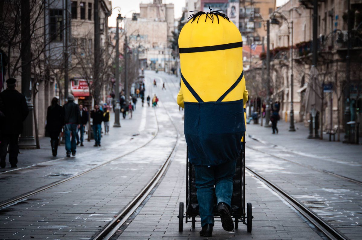 IsraelinTouch's tweet image. You said #Purim ?? #mondaymotivation #minion #Jerusalem