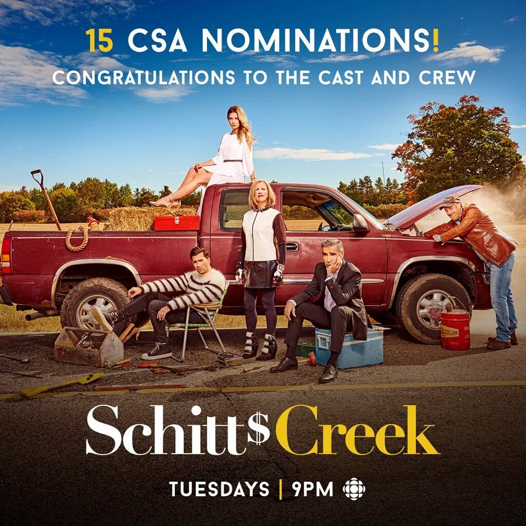 TimRozonSpain's tweet photo. El elenco de #SchittsCreek está nominado a "Los 15 CSA Nominations".
¡Enhorabuena! https://t.co/U7mgC5vDXN