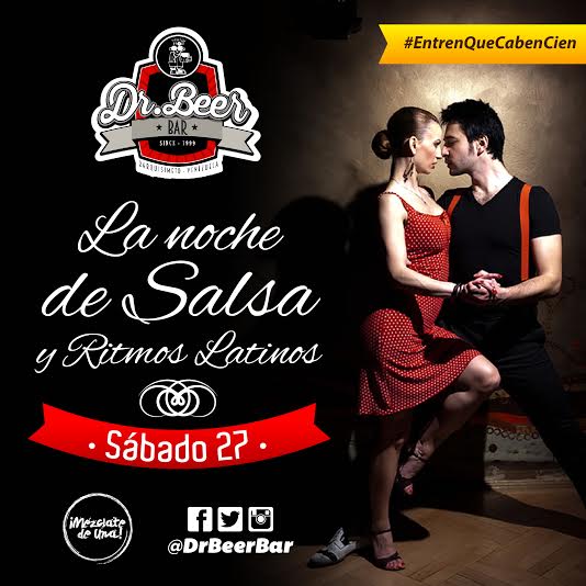 drbeerbar's tweet photo. Muchos pidieron que volviera la noche de salsa y ritmos latinos. Éste sábado los complacemos! #Entrenquecaben100 https://t.co/hFEzEF286d
