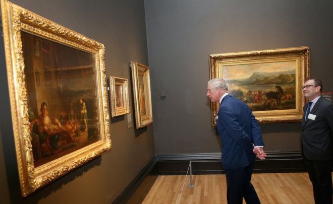 Museate4's tweet photo. El príncipe Carlos se ha convertido en el primer Real Patrono de la prestigiosa @NationalGallery 
Patri y MIgue https://t.co/8CWnzEydP2