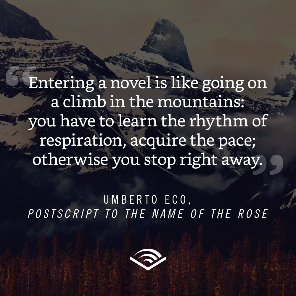 audible_com's tweet photo. Remembering #UmbertoEco, celebrated novelist, philosopher, and scholar. https://t.co/i5YqBEAvxR