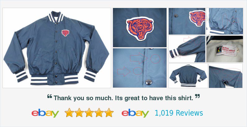 Mens_Clothing_'s tweet photo. #Vintage Chicago #Bears Satin Jacket Mens Medium M USA 100% Nylon #FootballNFL https://t.co/Ja96eOQqjo https://t.co/884ufA1lDD