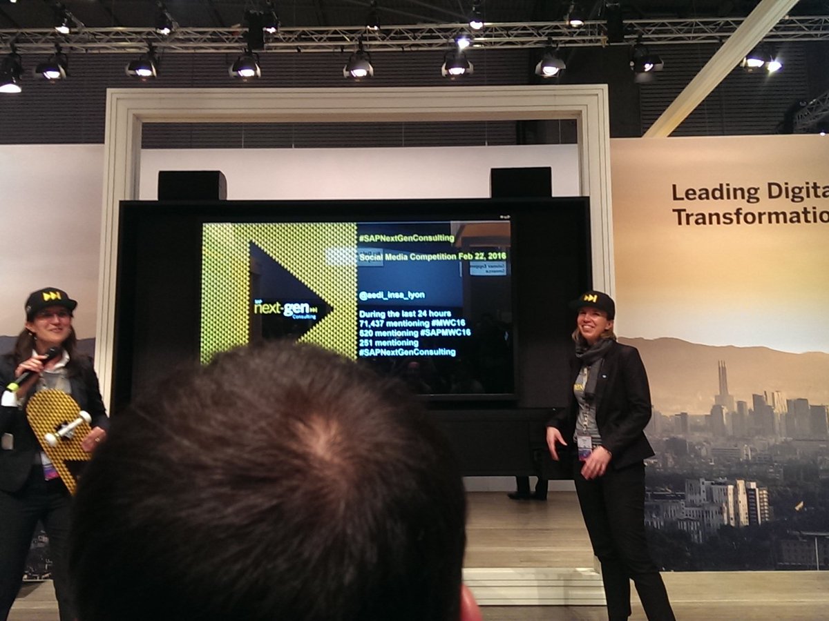 JonathanTaws's tweet image. .@SAP_UA social media competition: the winner is @aedi_insa_lyon @insadelyon #SAPNextGenConsulting #SAPMWC16 #MWC16