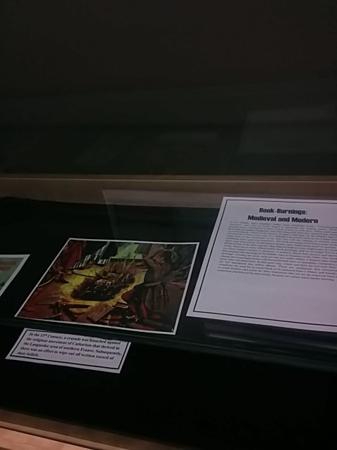 Check out our freedom to read exhibit. <a href="/CarletonLibrary/">MacOdrum Library</a> #challengedbooks