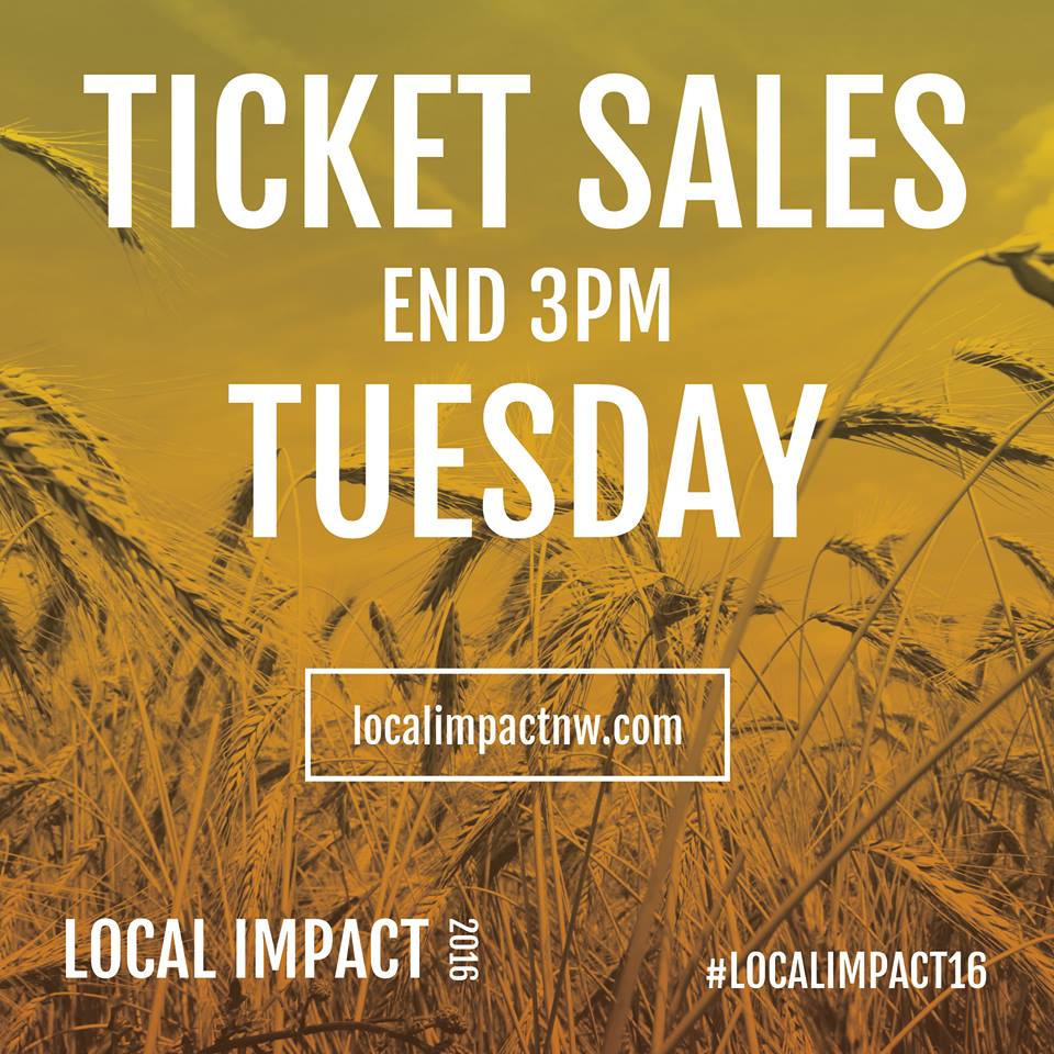 LocalImpactNW's tweet image. #LocalImpact16 ticket sales are ending TOMORROW at 3pm! Don't miss out! ow.ly/YAdX2 #ItStartsWithUs