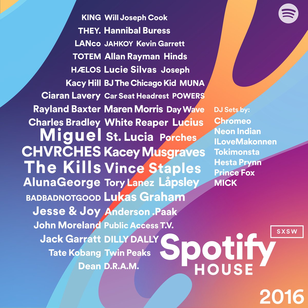 #SpotifyHouse #SXSW 2016 Come see us and our boys Lineup details at @Spotify RSVP at spotifyhouse.com/event/muna 🌹
