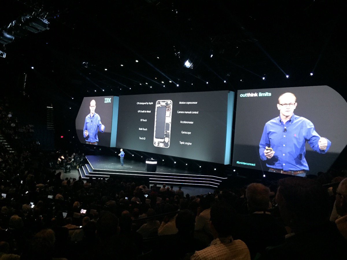 Bryan Croll VP marketing at Apple on main stage at interconnect