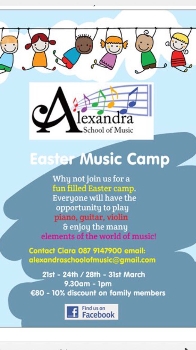 Who fancies coming along to our Easter Camp? It'll be great fun be sure not miss out call Ciara 0879147900