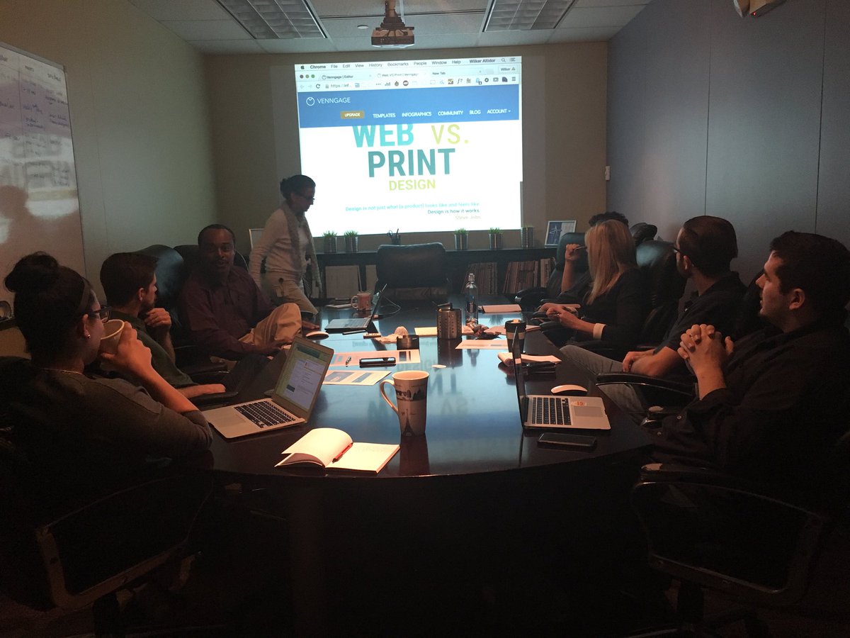 Laura_Bo2's tweet photo. Guest lecturer, Wilker Altidor teaching our team the differences in print vs. web design #ccfldesignteam https://t.co/uTB004zfNH