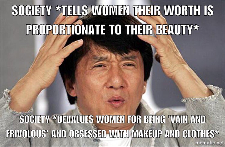 Mhams67's tweet photo. #feminism #societalnorm #misogyny #bullshit #yesallwomen #firstmeme #eyeroll https://t.co/HPm7m4FFo7
