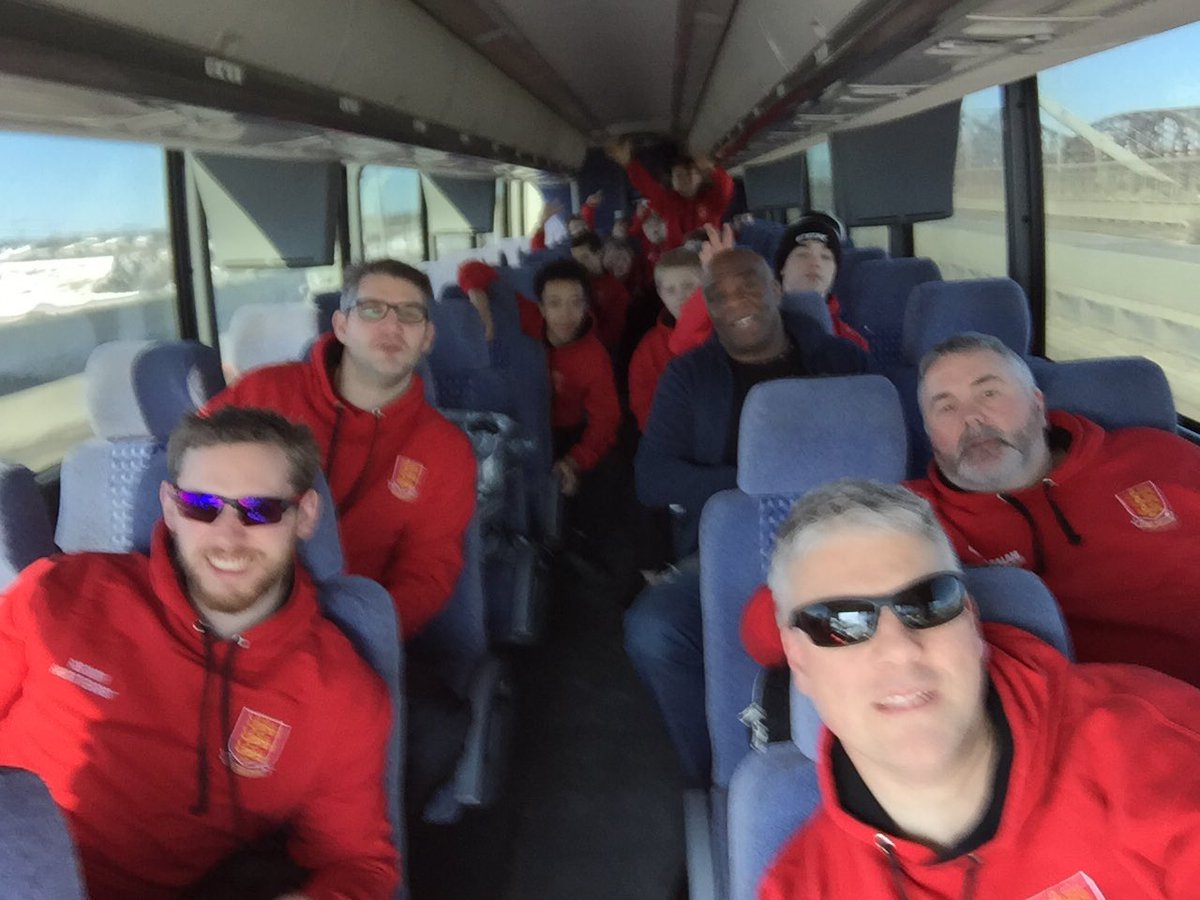 England u13 team &amp; staff on route to Montreal for flight home this evening. #peeweeqc2016 #bye #quebec