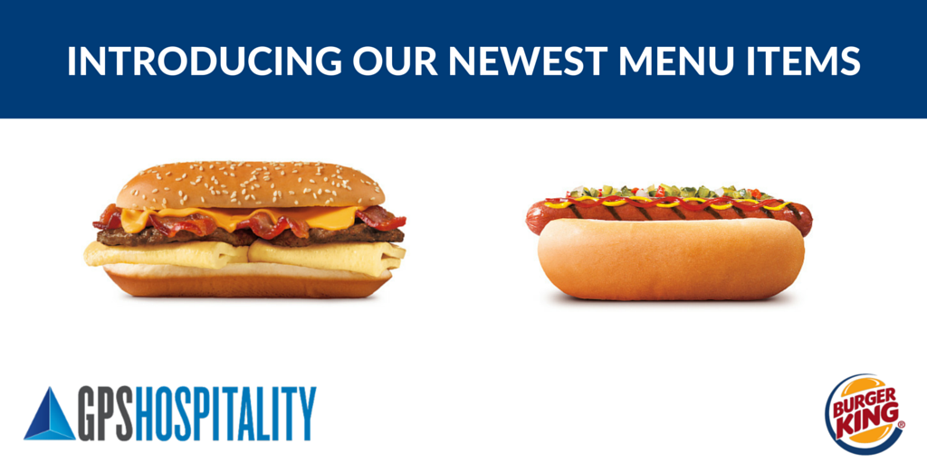 gpshospitality's tweet photo. Starting tomorrow, try our new #BurgerKing menu items: #GrilledDogs and the Supreme Breakfast Sandwich! https://t.co/1lUp7fWz0v