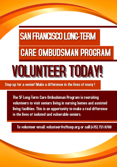 SFOmbudsman's tweet photo. We are seeking caring and compassionate advocates! #Volunteer with us today! #sfvolunteer https://t.co/zv3yKuVcFy
