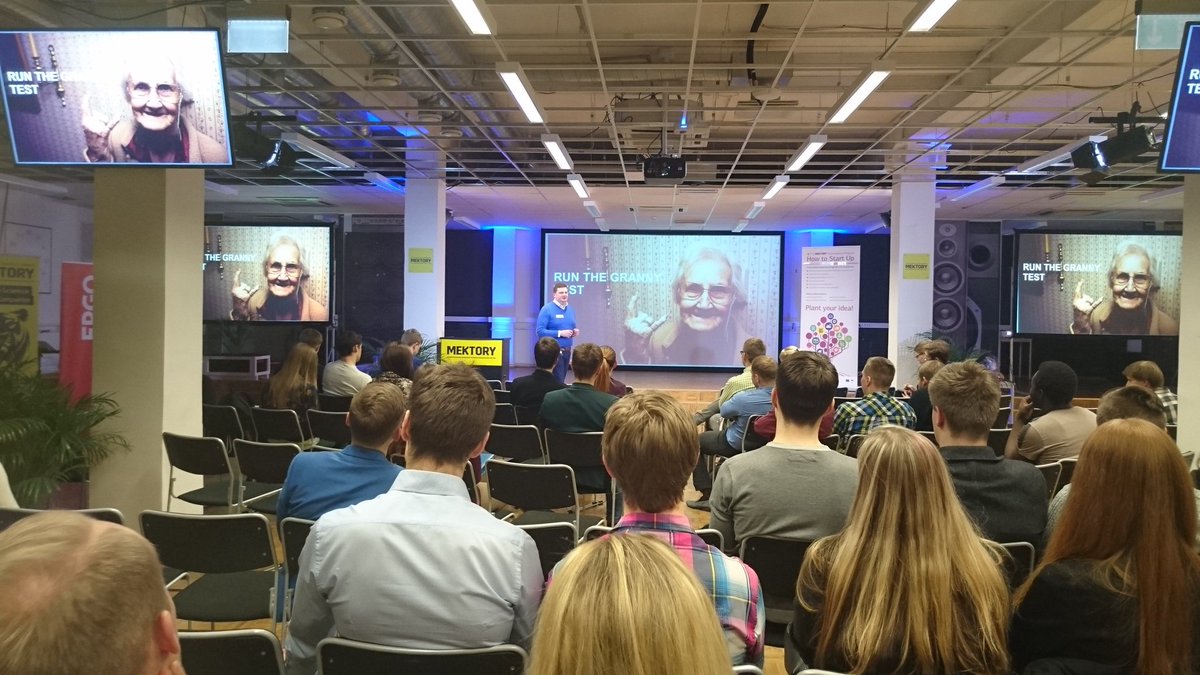 EvelyKaasiku's tweet image. Run the granny test! #mektory #howtostartup