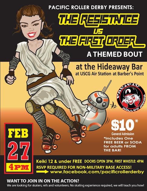 Calling all #rollerderby #rollerskating #pacificrollerderby fans! Next bout coming up this Sat! See you there.