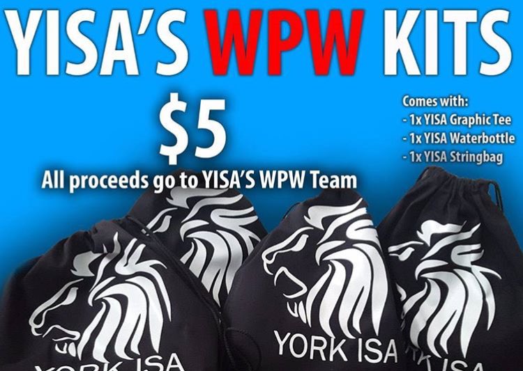 York_ISA's tweet photo. Look out for YISA'S WPW kit!Only $5 and all proceeds go to our team! Limited quantities are available, so act fast! https://t.co/lCyEBOLpbc