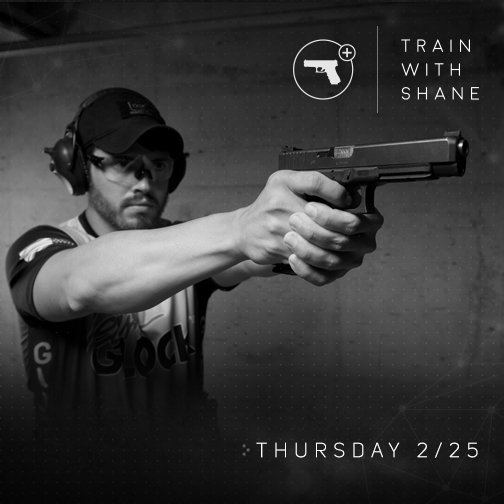 GLOCKInc's tweet photo. #TeamGLOCK Fans, #GLOCKLive: #TrainWithShane premieres Thursday, 2/25 at 7PM ET. Register at https://t.co/iukqdCGTwv https://t.co/ylcyFlQBC5