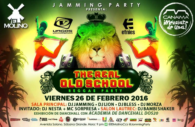 CARACAS #TheRealOldSchool regresa este viernes #26feb al <a href="/ElMolinoCcs/">El Molino Ccs</a> para bailar #DanceHall en la <a href="/JammingParty/">Jamming Party</a> '