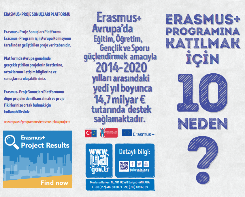Erasmus+ Programına Katılmak için 10 Neden Nedir?
Erasmus+ el ilanımızı inceleyin: goo.gl/RHmS16
