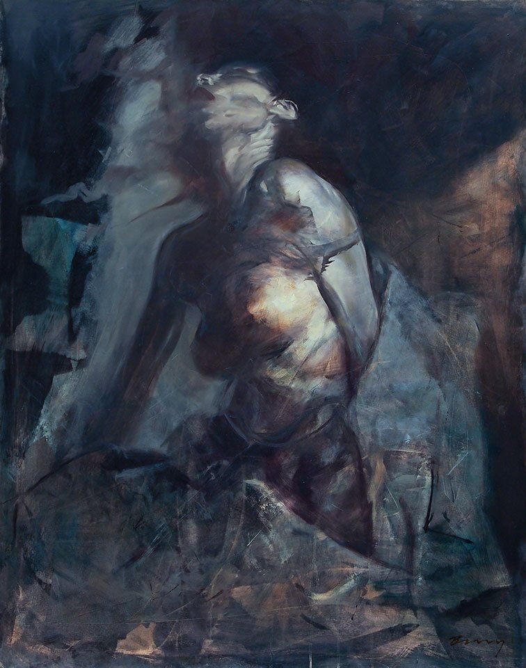 RickBerryStudio's tweet image. Art is Emotion. See #rickberry #art this week @OKCU gallery - no models, discovery in the paint