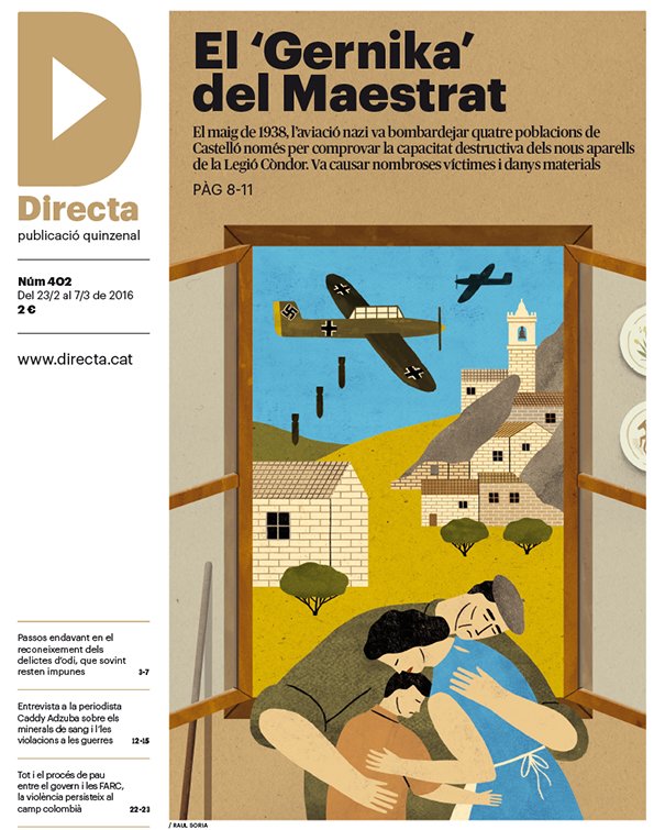 La_Directa's tweet photo. Avançament continguts #Directa402: El Gernika del Maestrat, crims d'odi als PPCC i més https://t.co/q9Q1fsOcGU https://t.co/Ec7BBTf11S
