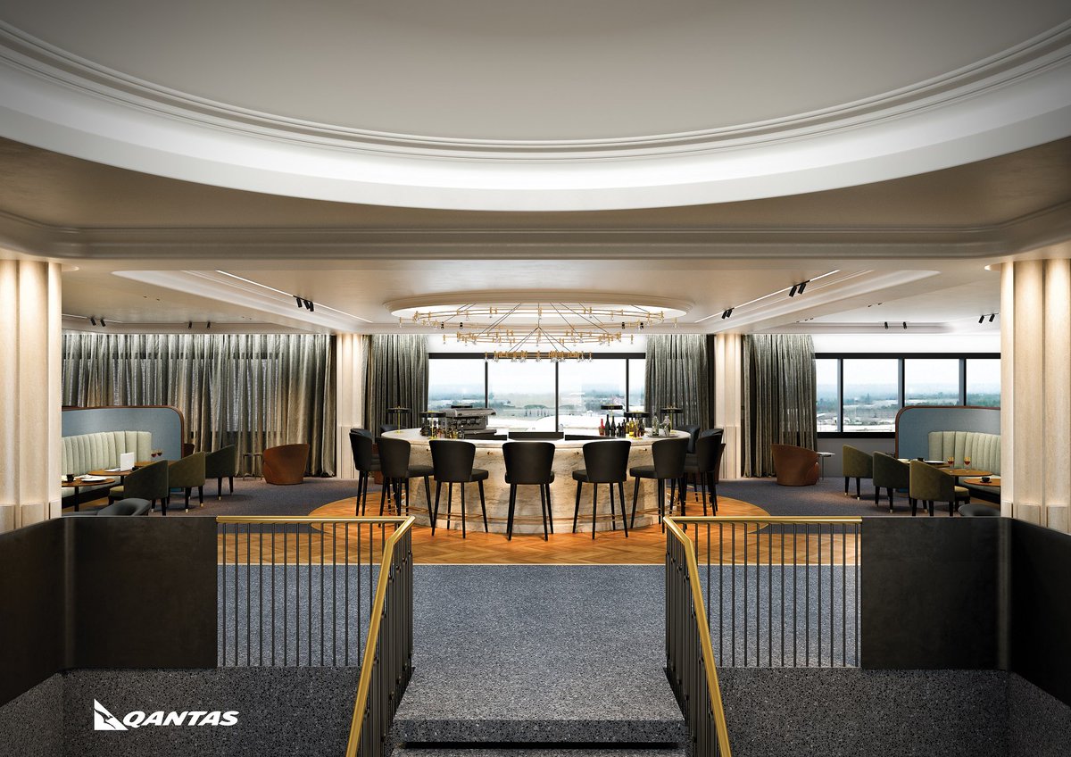 Qantas's tweet photo. London is the location for our next flagship global lounge. Take a peek! https://t.co/6OlNGAdH9t https://t.co/dxnjyi234s