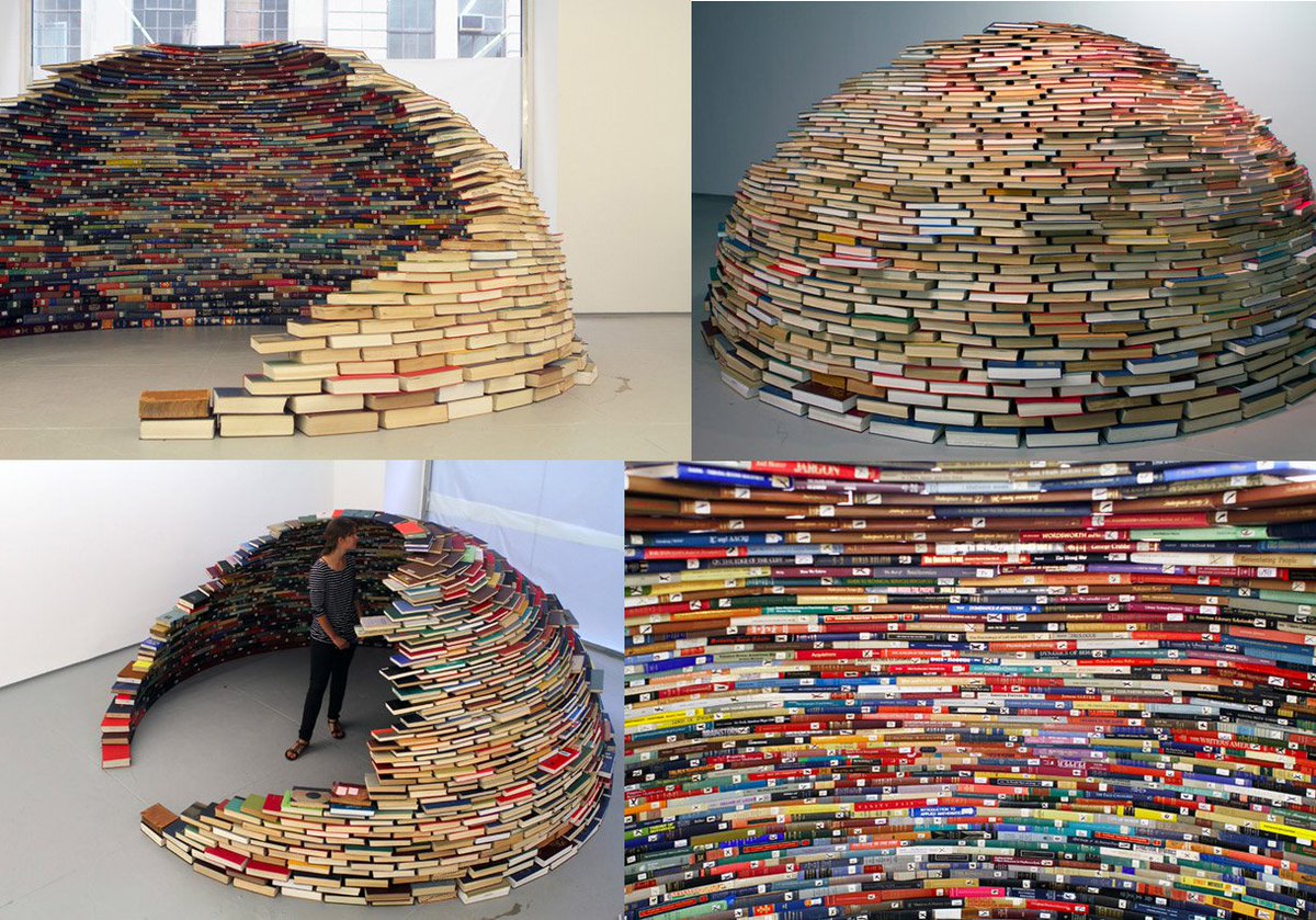 #igloo par le colombien Miler Lagos #inspiration #réemploi #livres