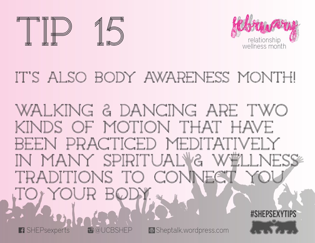 Happy #BodyAwarenessMonth! There are many ways to honor your body, like walking & dancing: on.fb.me/1Quuq4d