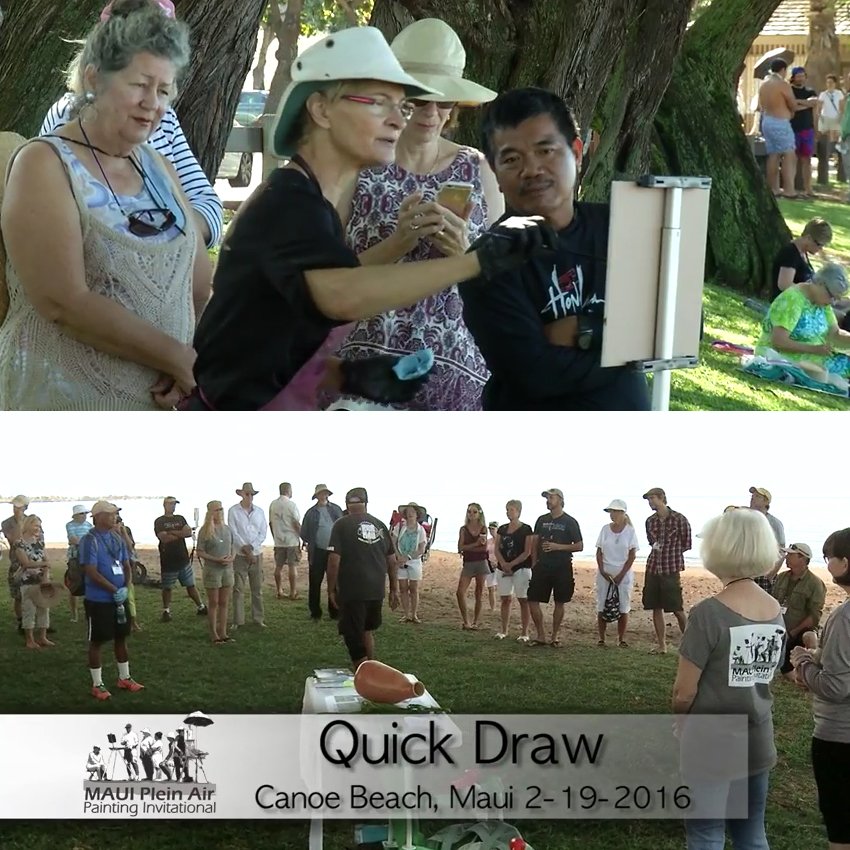 2016 #PleinTalk on 2/19/16 #Maui #PleinAir #QuickDraw #Paintout @ #Hanakaoo #Beach #Lahaina!►youtube.com/watch?v=TbyPBa…