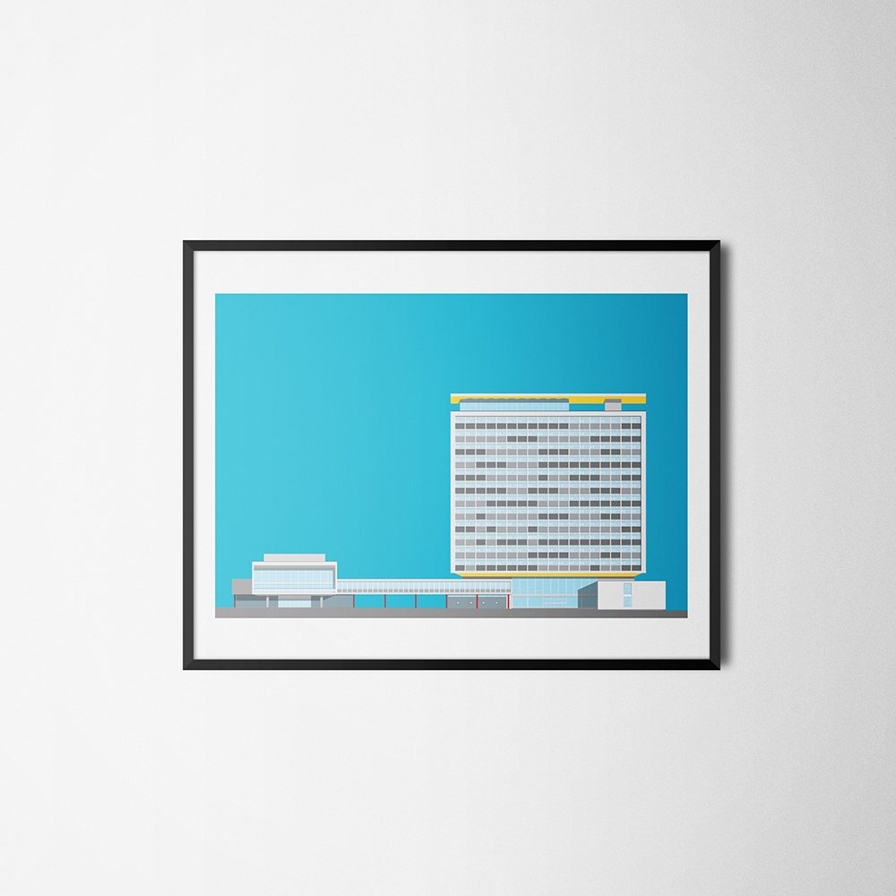 robbothma's tweet image. Soon to be refurbed by @urban_splash #Plymouth Civic Centre is celebrated in my new prints. etsy.me/1KENmkG