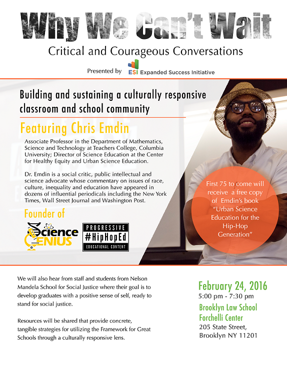 ESINYC's tweet photo. Why does a culturally responsive school environment matter? Find out on Feb 24! RSVP here: https://t.co/Cv4P25J4vC https://t.co/0AWkdLdLgY