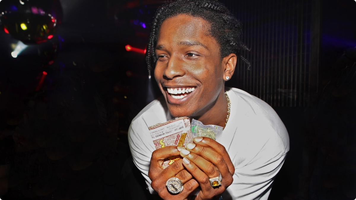 RappersAndDrugs's tweet photo. Pretty Flacko with some nug #ASAPRocky #ASAPMOB #weedtweets https://t.co/kLP1G84WBv