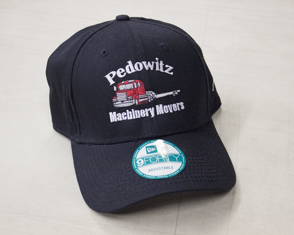 OnTimeScreen's tweet photo. Hats, hats, and more hats! Here's a hat for Pedowitz Machinery Movers! https://t.co/9jUY2RZ1Qa
