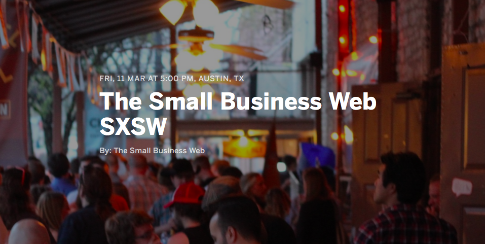 RSVPATX's tweet photo. RSVP for: The Small Business Web SXSW (3/11-3/13) https://t.co/kc6Q1E4F9t #SXSW #RSVP #UnofficialSXSWGuide https://t.co/lmfaLZqqky