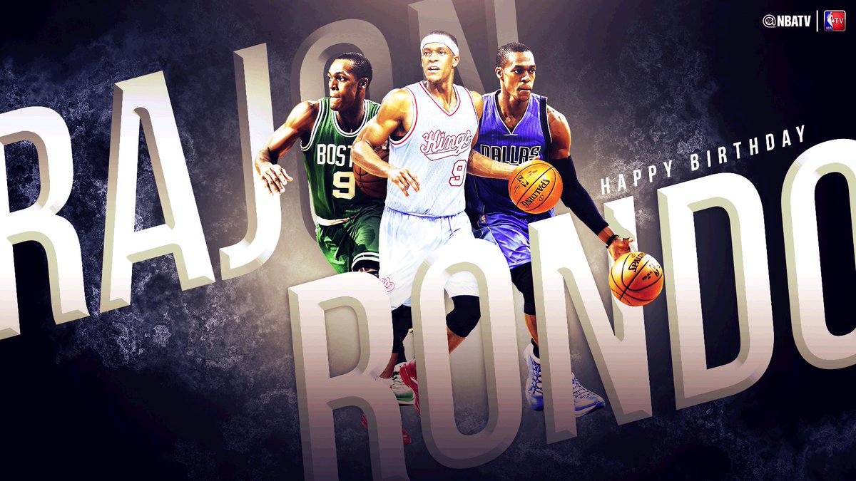 NBATV's tweet photo. Happy birthday to 4-time NBA All-Star, @RajonRondo. https://t.co/g0L9syR1Bi