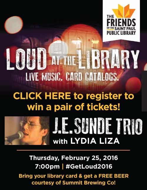 summitbeer's tweet photo. Free beer w/ 21+ ID & StP Library Card @thefriends #LoudAtTheLibrary 2/25 fea @JESUNDEMUSIC
& @broglund #LydiaLiza https://t.co/a5nBDsRiX9