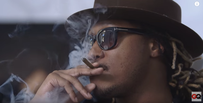 RappersAndDrugs's tweet photo. Future smoking blunts during a GQ interview #Future #EVOL #GQ https://t.co/mXXTNREsMV