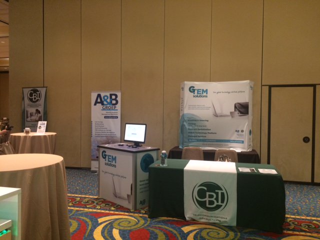 Having a great time at the <a href="/AOTMP/">AOTMP</a> show.  All set up and ready to meet vendors and clients.