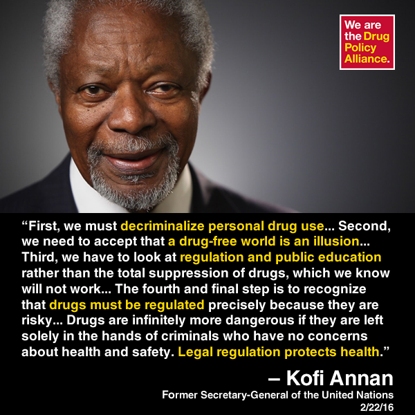Drug Policy Alliance (@drugpolicyorg) on Twitter photo Lift the Ban! <a href="/KofiAnnan/">Kofi Annan</a> on Why It's Time To Legalize Drugs bit.ly/21l4yzL #NoMoreDrugWar #StopTheHarm Lift the Ban! <a href="/KofiAnnan/">Kofi Annan</a> on Why It's Time To Legalize Drugs bit.ly/21l4yzL #NoMoreDrugWar #StopTheHarm