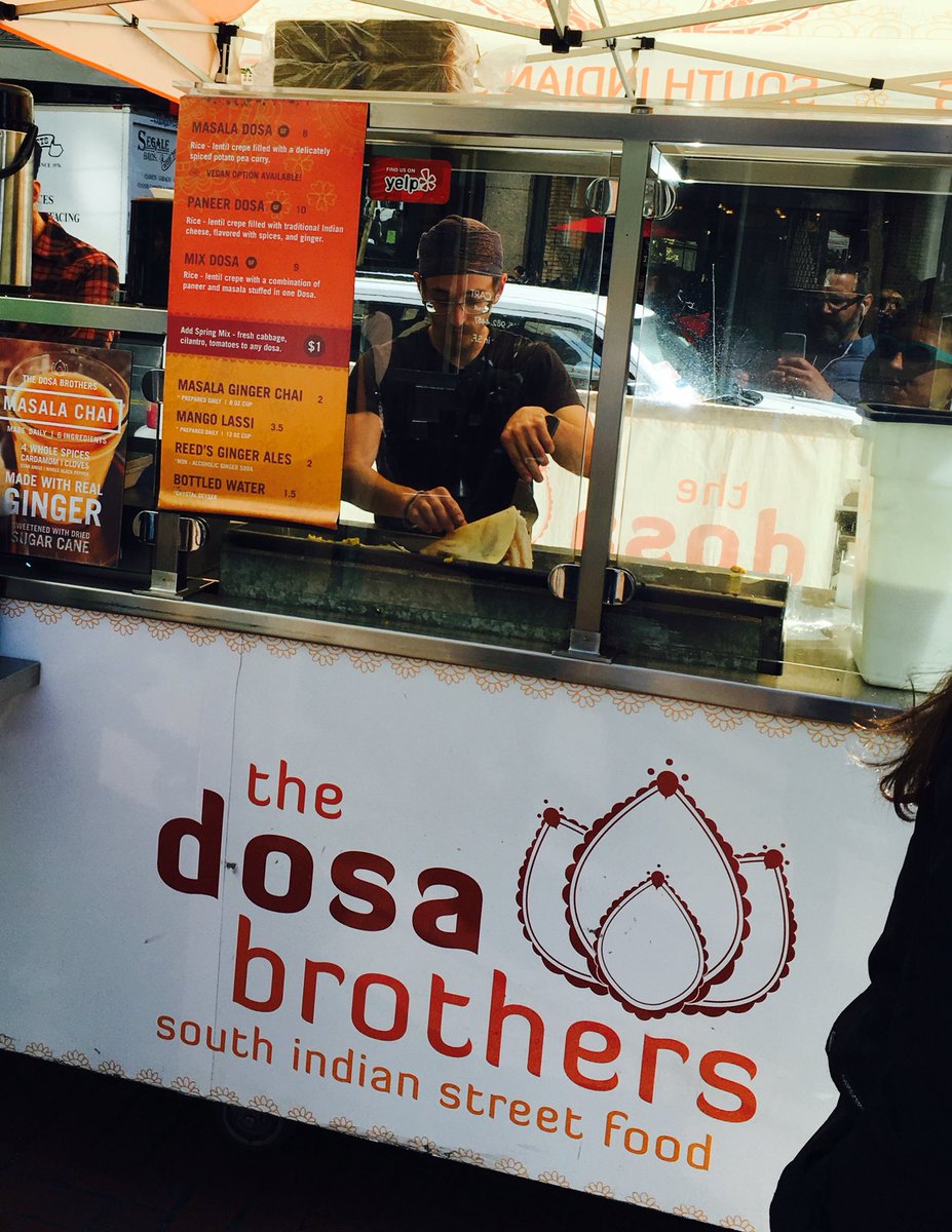 Third day of dosai, and today doing it up with <a href="/TheDosaBrothers/">The Dosa Brothers</a>, the highlight of any trip to SF. #fb