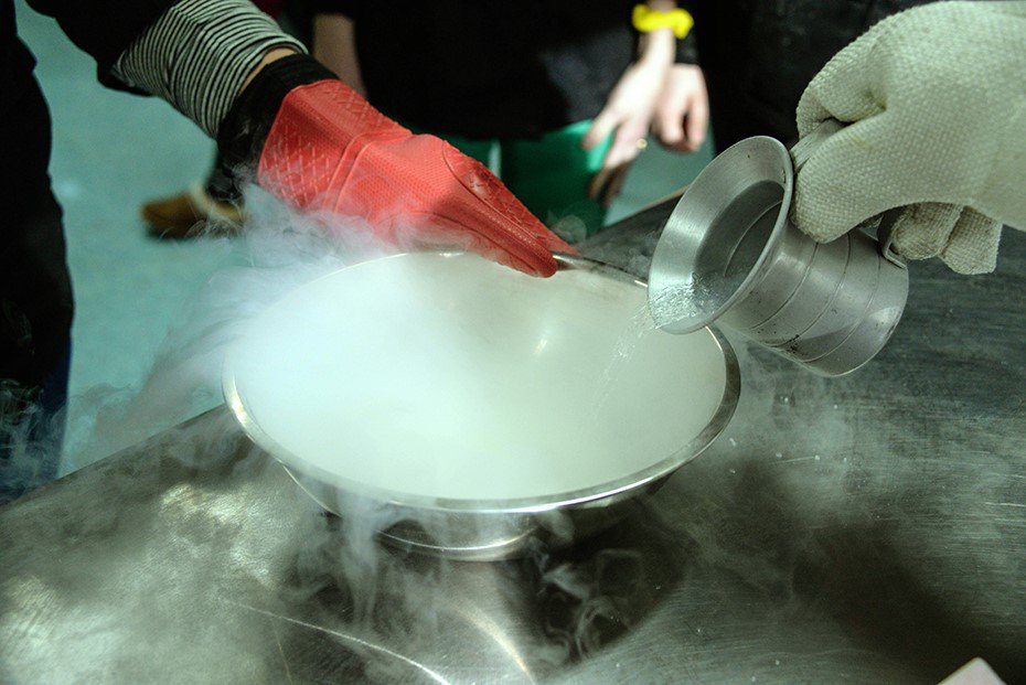 JenniferLLeip's tweet photo. The Science of Ice Cream Lab @BTCareerTechED; part of an integrated unit about Typhoid Mary #ScienceInCTE https://t.co/tFOl4jxOJl
