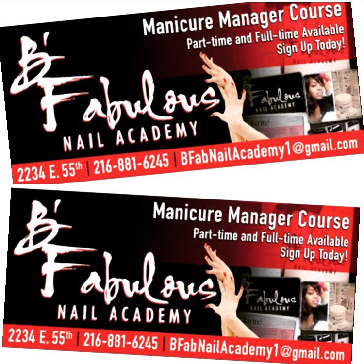 216BFab's tweet photo. March 1, 2016 is Available Sign Up Today 216-881-6245 or bfabnailacademy1@gmail.com https://t.co/zFXmW0xMYg