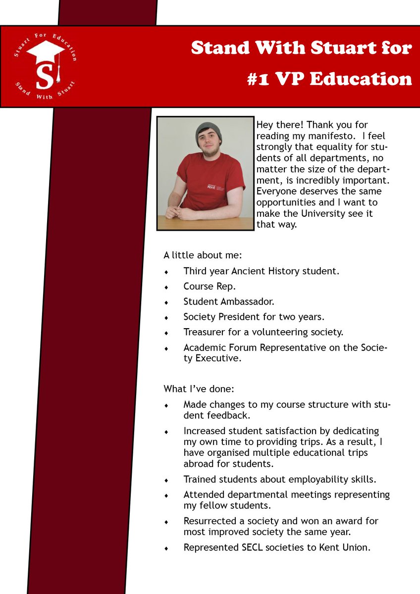 StandwithStuart's tweet image. Hi everyone! Here is another version of my manifesto, hope you all like my ideas, make sure you #standwithstuart :)