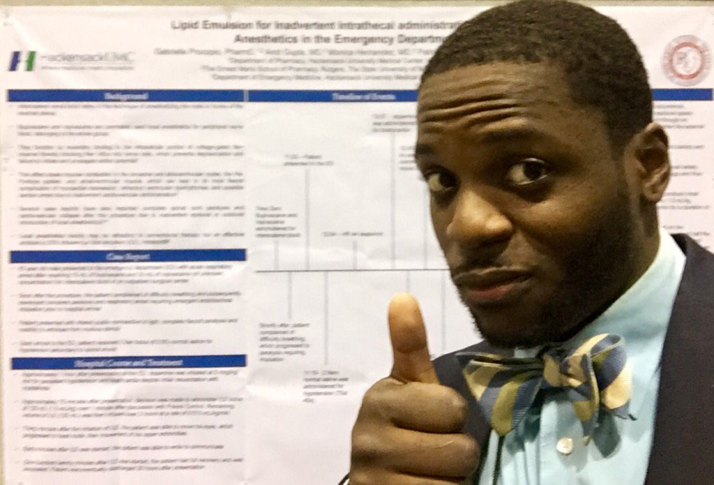 DavidZodda's tweet image. Congratulations @PatCharlesDO #sccm2016 Intralipid poster @hackEMres @HackensackUMC #FOAMed