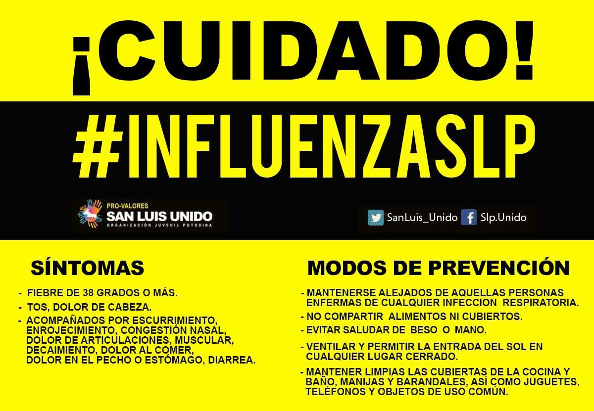 hector_trejo1's tweet photo. ¡Atentos! La influenza en San Luis sigue creciendo! Tomemos precauciones y cuidemos a nuestras familias https://t.co/uYb0pzh6DW