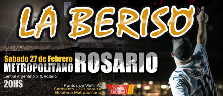 gastonabiad's tweet photo. El viernes al mediodía voy a sortear 2 entradas entre quienes hagan Fav+RT para ver a @laberisorock en Rosario https://t.co/y04DeqL7Yo
