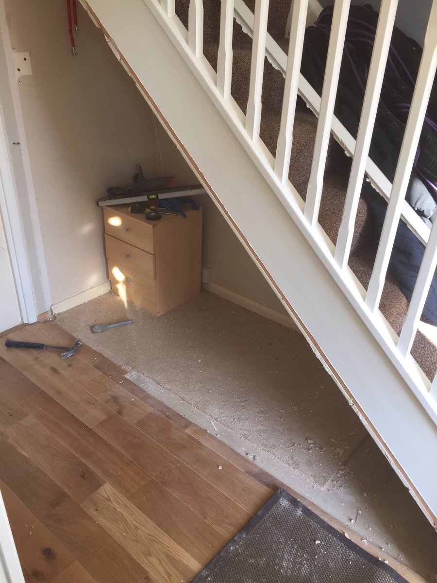 rich_w85's tweet photo. A new under-stair storage cupboards with a pull out drawer! 🔨🔨 https://t.co/9J8PsOvun9
