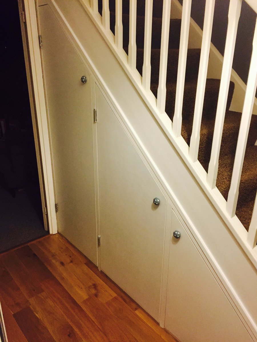 rich_w85's tweet photo. A new under-stair storage cupboards with a pull out drawer! 🔨🔨 https://t.co/7k0oxtpvRa
