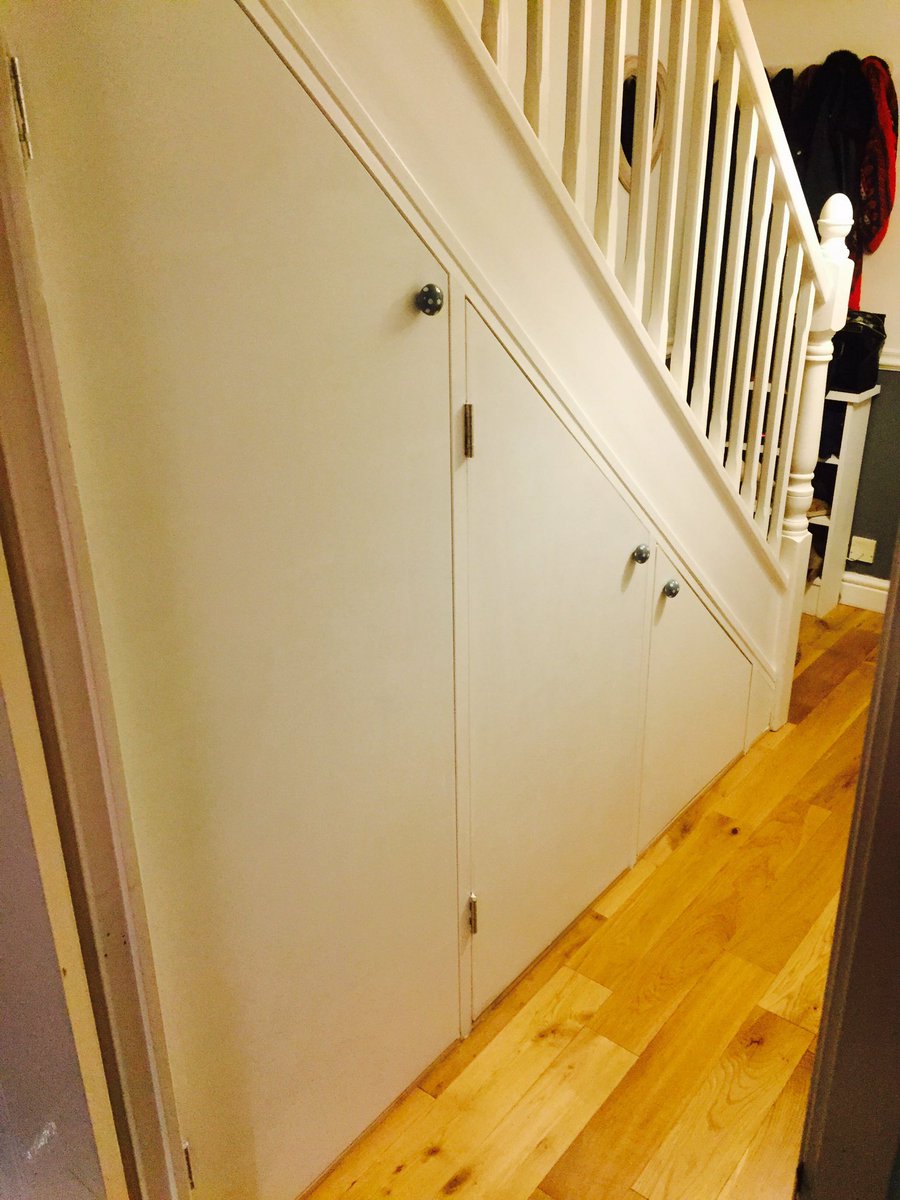 rich_w85's tweet photo. A new under-stair storage cupboards with a pull out drawer! 🔨🔨 https://t.co/7k0oxtpvRa